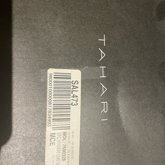 TAHARI leather ankle boots high heels Size 5 - Picture 5 of 5